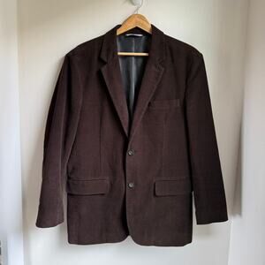 GAP Men’s Brown Velvet Blazer Jacket – 100% Cotton – Size M